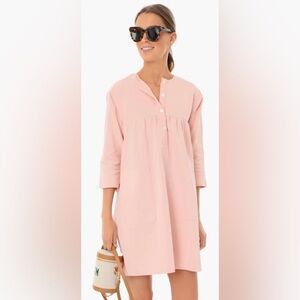 NWOT Pomander Place Pink‎ Linen Dress Tuckernuck Cottagecore Coastal Grandma